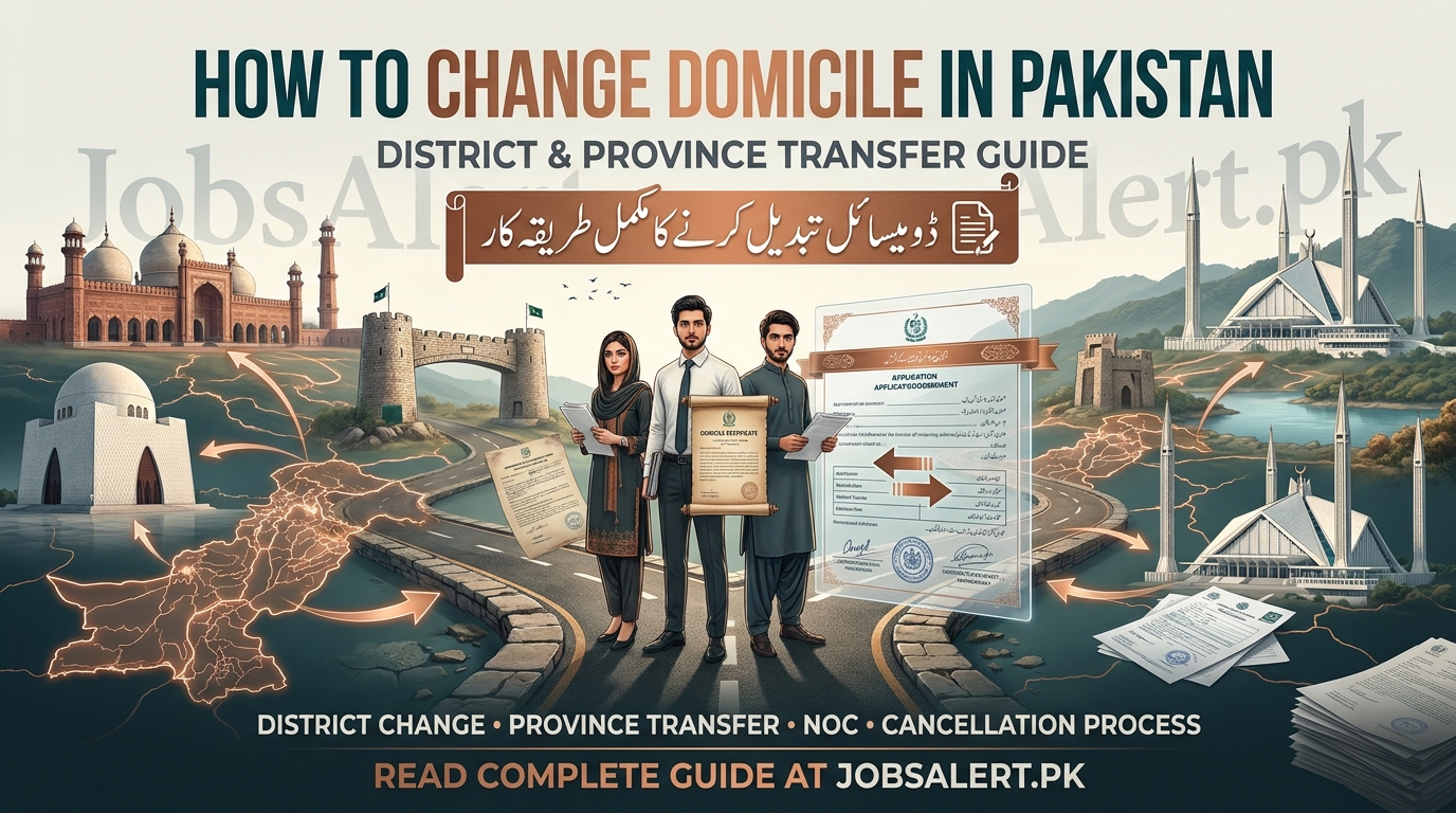 How to Change Domicile in Pakistan – District & Province Transfer Guide