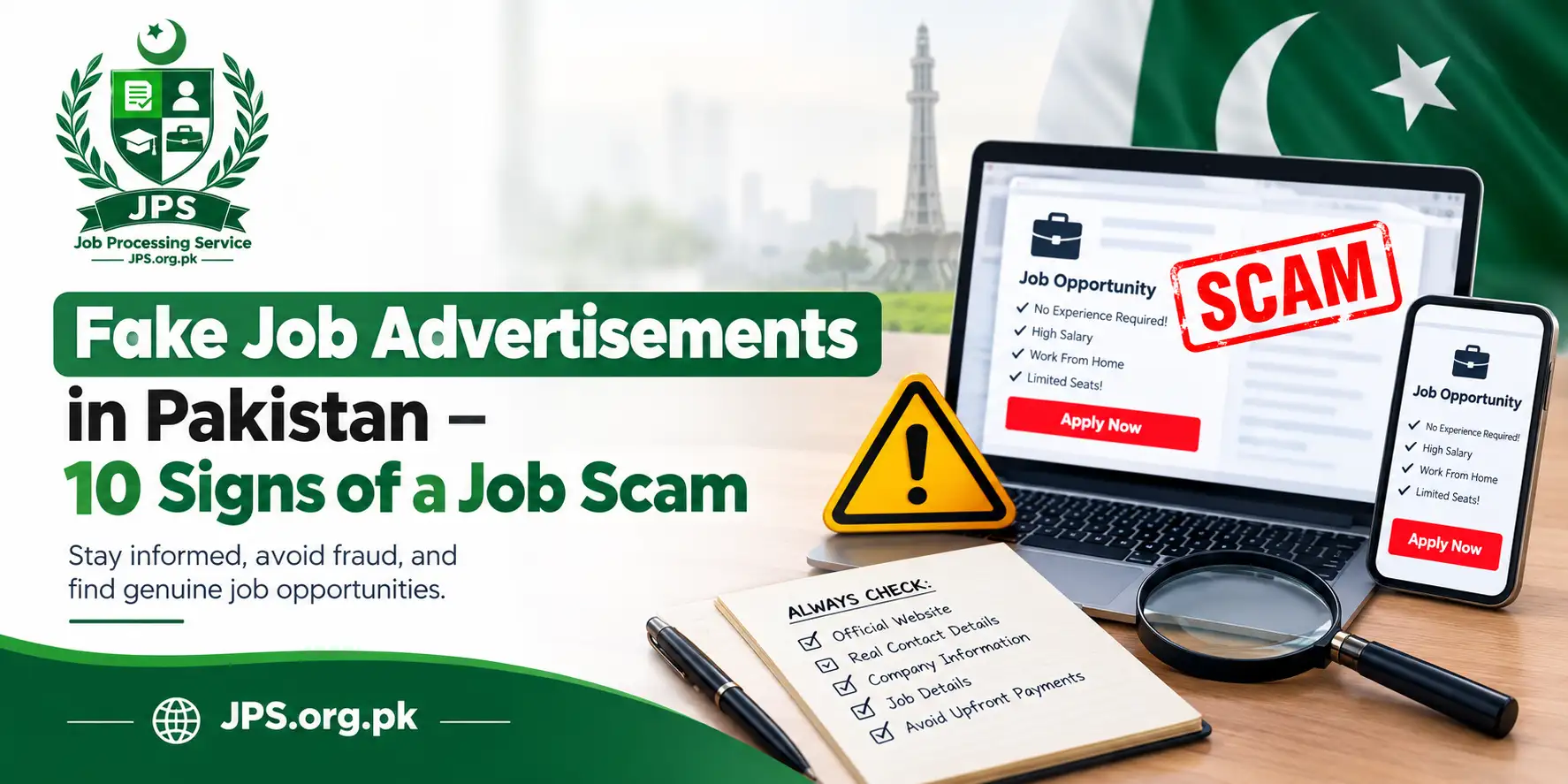 Fake Job Advertisements in Pakistan – 10 Signs of a Job Scam
